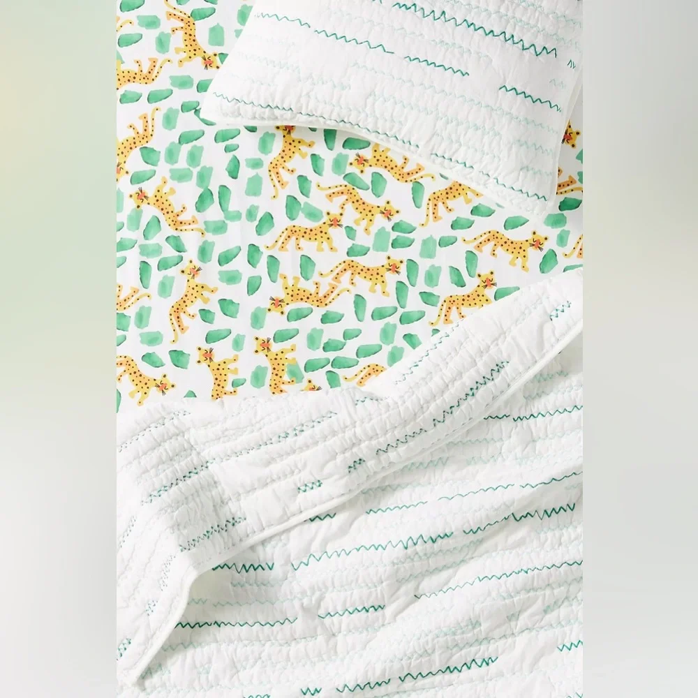 New🌟Mr. Boddington's Studio Jungle Jaguar Crib Sheet